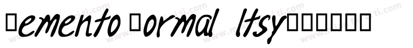 Memento Normal Altsy字体转换